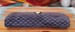Image of Vtg. Gucci Blue Suede Mini Monogram Clutch/Evening Bag