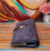 Image of Vtg. Gucci Blue Suede Mini Monogram Clutch/Evening Bag