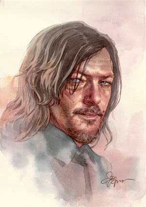 Image of Original Art : Norman Reedus // Emily Yim 
