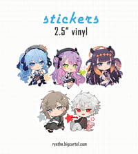 [holo/niji vtuber] vinyl sticker 2.5"