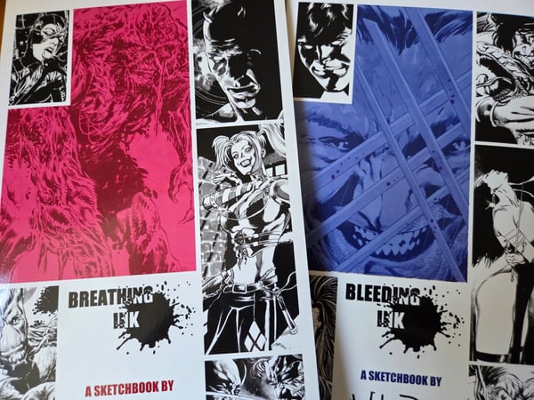 Image of BLEEDING INK and BREATHING INK. Sketchbooks by Mike Perkins