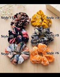 Image 2 of Large Floral Scrunchies