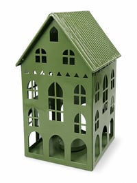 Green Enamel Gloss Candle House