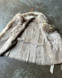 Image 14 of BEIGE LEATHER AND FUR JACKET