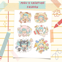 Migu x Creature Fashion - Sticker Sheet