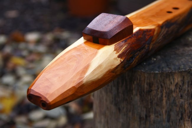 Guardian of Avalon -  A 1500Yr Old Compton Dundon Yew Wood Drone Flute in 432Hz
