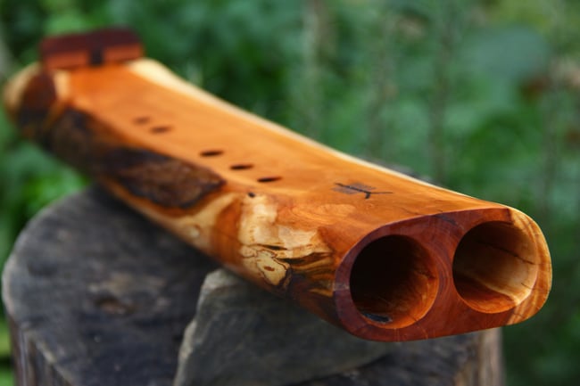 Guardian of Avalon -  A 1500Yr Old Compton Dundon Yew Wood Drone Flute in 432Hz