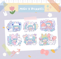 Migu x Bunnies - Sticker Sheet