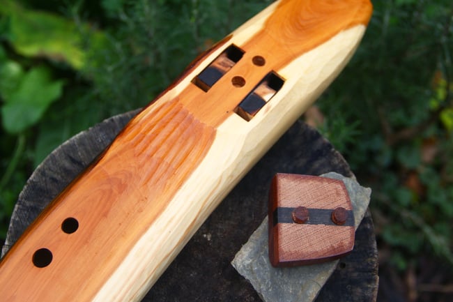 Guardian of Avalon -  A 1500Yr Old Compton Dundon Yew Wood Drone Flute in 432Hz