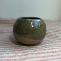 Image 1 of Round Vase in Green