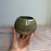 Image 3 of Round Vase in Green