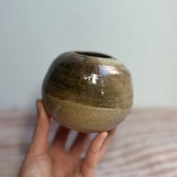 Image 2 of Round Vase in Brown