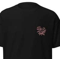 Image 2 of Flower Pocket Print Tshirt Black/White