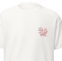 Image 4 of Flower Pocket Print Tshirt Black/White