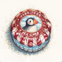 Image 1 of Hebridean Teacake: Puffin (Fine Art Giclée Print)
