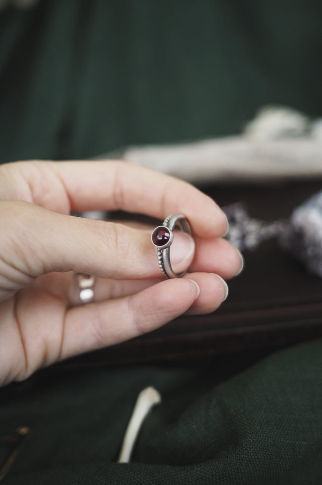 Garnet ring