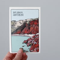 Image 3 of Red Beach, Santorini Postcard
