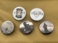 Set of 5 pin badges 