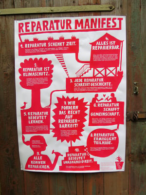 Image of Plakat: Reparatur Manifest