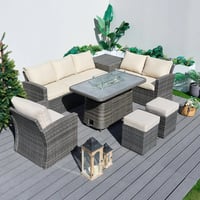 Image 4 of Texas - Firepit Sofa Set