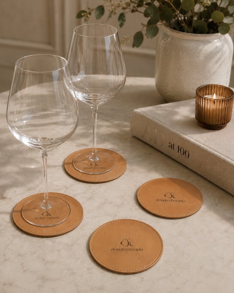 Image of Leather Coasters
