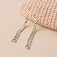 Image 1 of Boucles d’oreilles chaînes argent Adèle