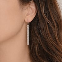 Image 2 of Boucles d’oreilles chaînes argent Adèle