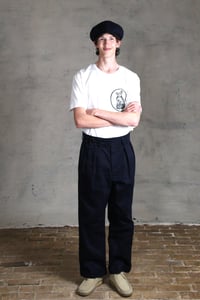 Image 2 of CAPTAIN TROUSER wax cotton - Navy 