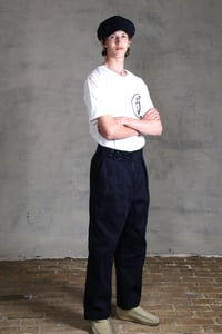 Image 1 of CAPTAIN TROUSER wax cotton - Navy 
