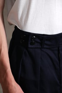 Image 10 of CAPTAIN TROUSER wax cotton - Navy 