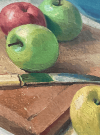 Image 5 of 'Apples' a vintage still life painting