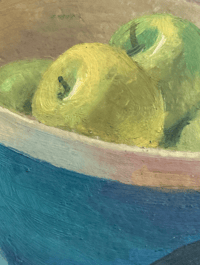 Image 4 of 'Apples' a vintage still life painting