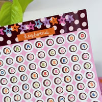 Image 2 of Planche de stickers A6 . Journaling keyboard 1
