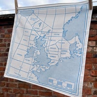 Image 1 of Shipping Forecast Area Map Handkerchief