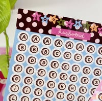 Image 2 of Planche de stickers A6 . Journaling keyboard 2
