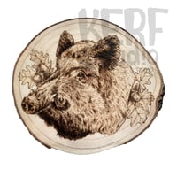 Image 2 of Vaddisznó pirográfia | Wild boar woodburning