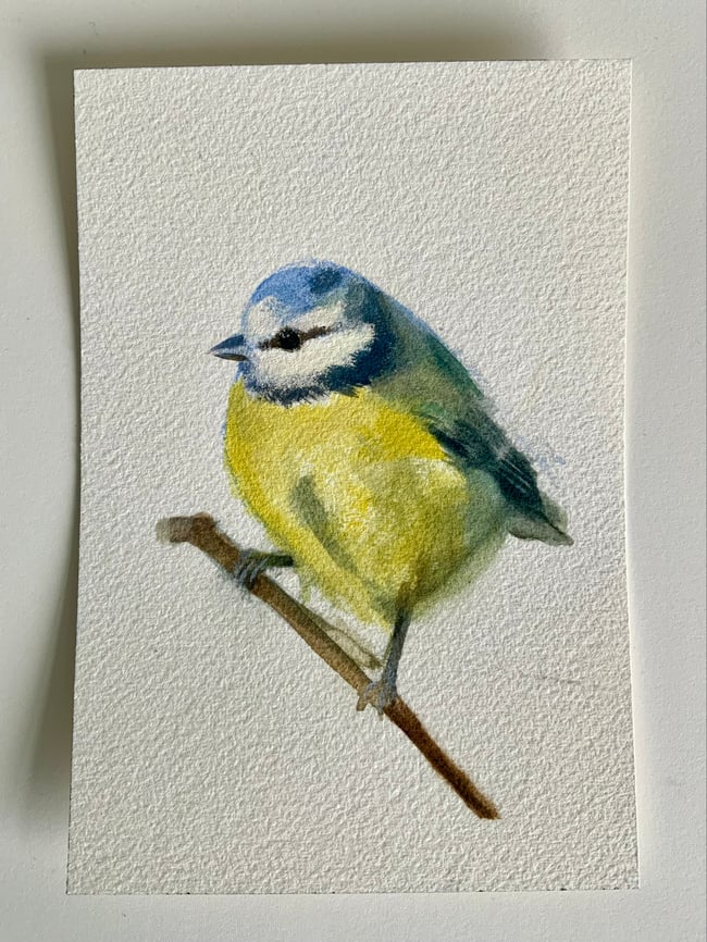 Blue tit ~ Original painting