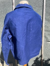 Image 2 of Un-worn 1950's Cycling Jacket, Size Large, French Moleskin Vintage Chore Coat