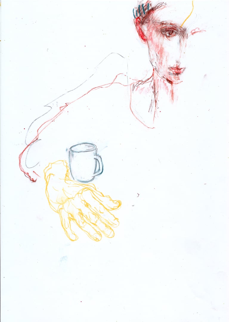 Self-Portrait With Yellow Hand (April 2026)