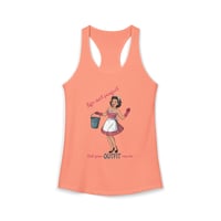 Image 5 of Retro Housewife Graphic Tank — "Life Isn't Perfect" Cleaning Humor Women's Ideal Racerback Tank