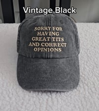 Image 1 of Sorry for having great tits cap