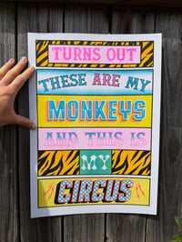 Image 2 of These Are My Monkeys (2nd Edt) -  Riso Print