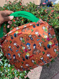 Image 1 of DISCOUNTED Cowboy Insulated Lunch Bag (Slight shadowing on print, discounted)````````