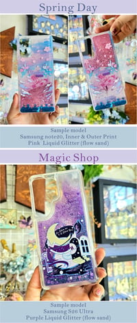 Image 3 of BTS "liquid glitter (flow sand) design phone case - Preorder