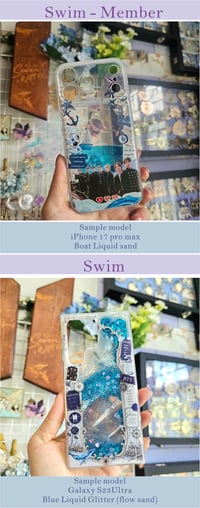Image 2 of BTS "liquid glitter (flow sand) design phone case - Preorder