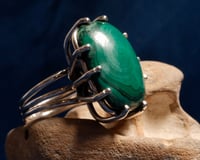 Image 3 of Vintage Malachite Ring 