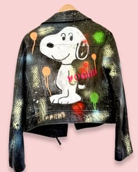 Image 2 of FESTIVAL   ✘ IBIZA LEATHER JACKET  ✘ VINTAGE JACKE ✘ UPCYCLED