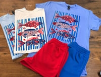 Red + White + Blue Fish Tee