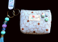 Image 2 of Handmade Matching Set, coin purse, lanyard, key, tassel, gift, beads, bag charm, wallet