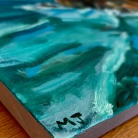 Image 3 of Coastline Painting w/Be Here Now Lyrics